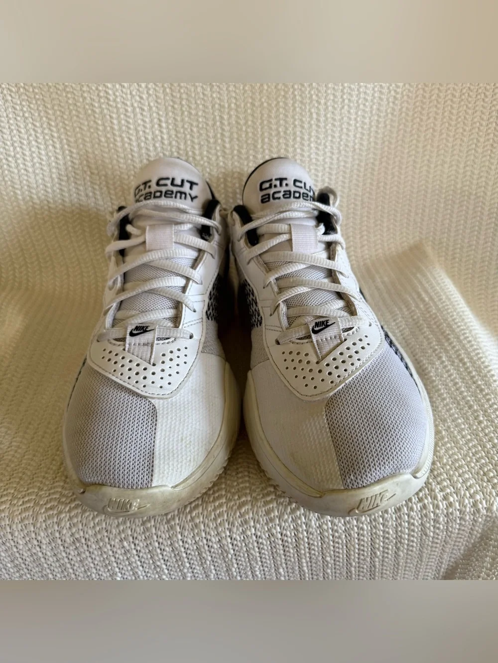 Nike Zoom G.T. Cut Academy By You Basketball Shoes Men’s Size 6 White Black